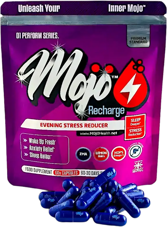 Mojo RECHARGE Slaap 5htp Melatonine L-Tryptofaan L-Theanine Stemmingssupplement 2